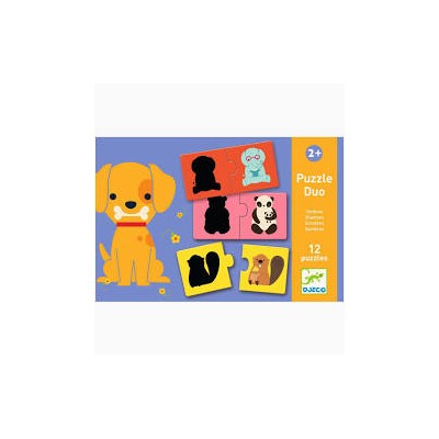 Puzzles Duo Ombres Animaux (12 puzzles)