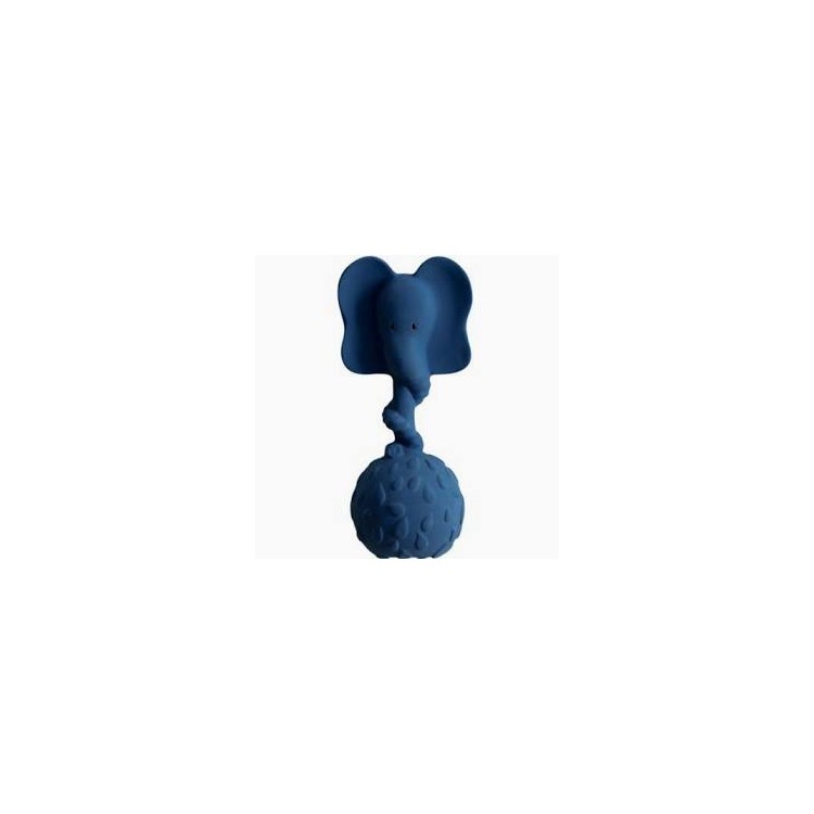 Anneau de Dentition Hochet Elephant Bleu