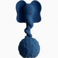 Anneau de Dentition Hochet Elephant Bleu