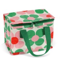 Lunch Bag Isotherme marguerites roses et vertes